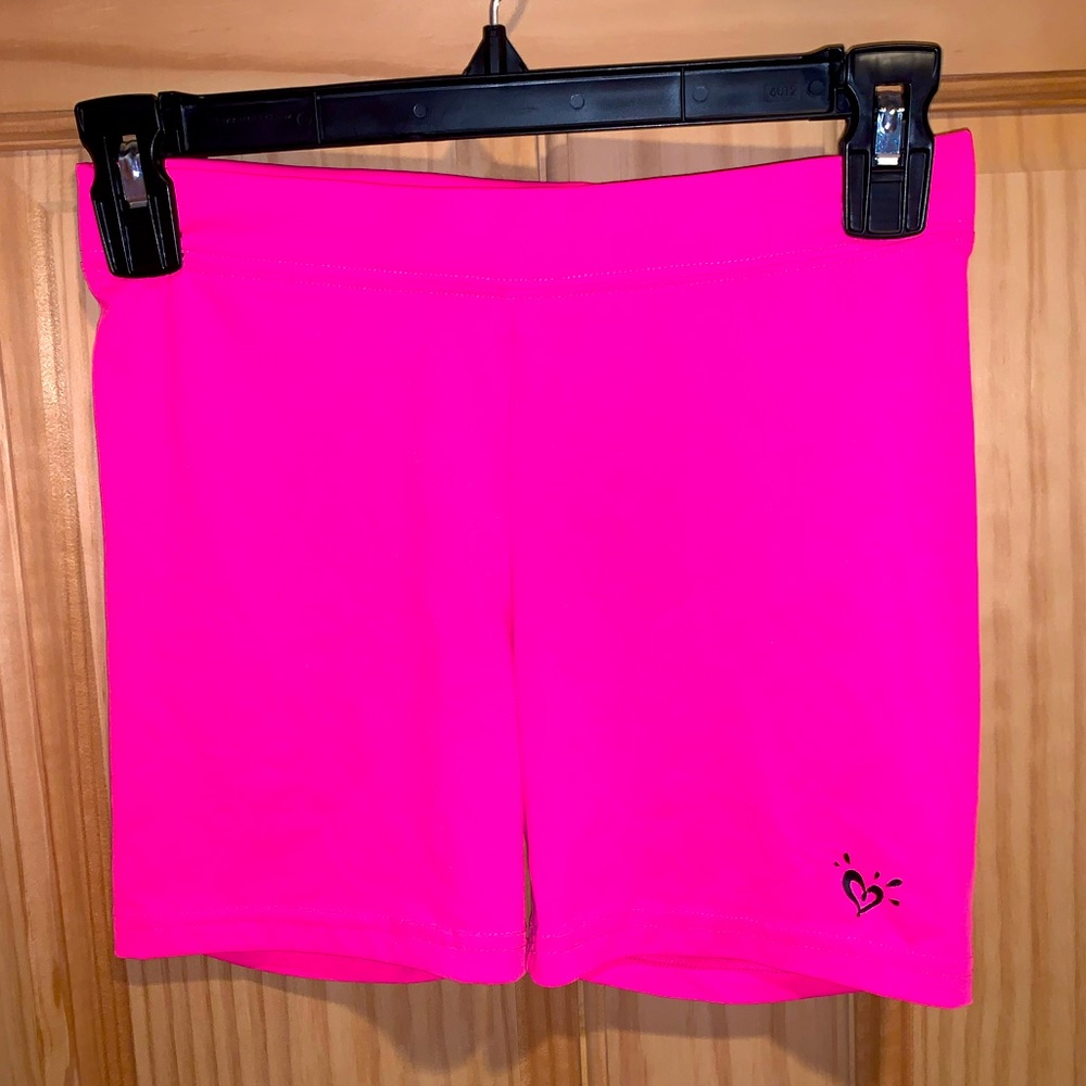 Girls Justice spandex shorts size 12.